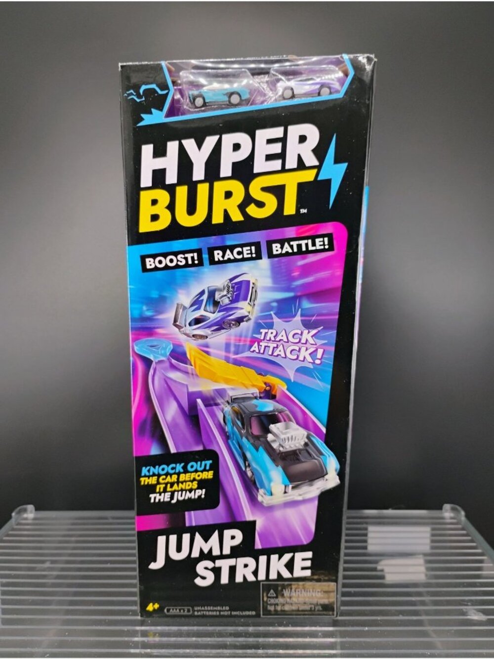 Hyper Burst Jump Strike Track Set With 2 Cars Boost & Race